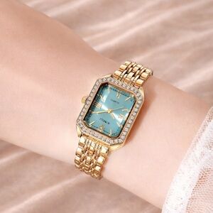 Luxury Gold Blue Women's Watch